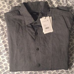 NWT Theory Murray Essential Linen Short Sleeve (M)